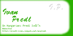 ivan predl business card